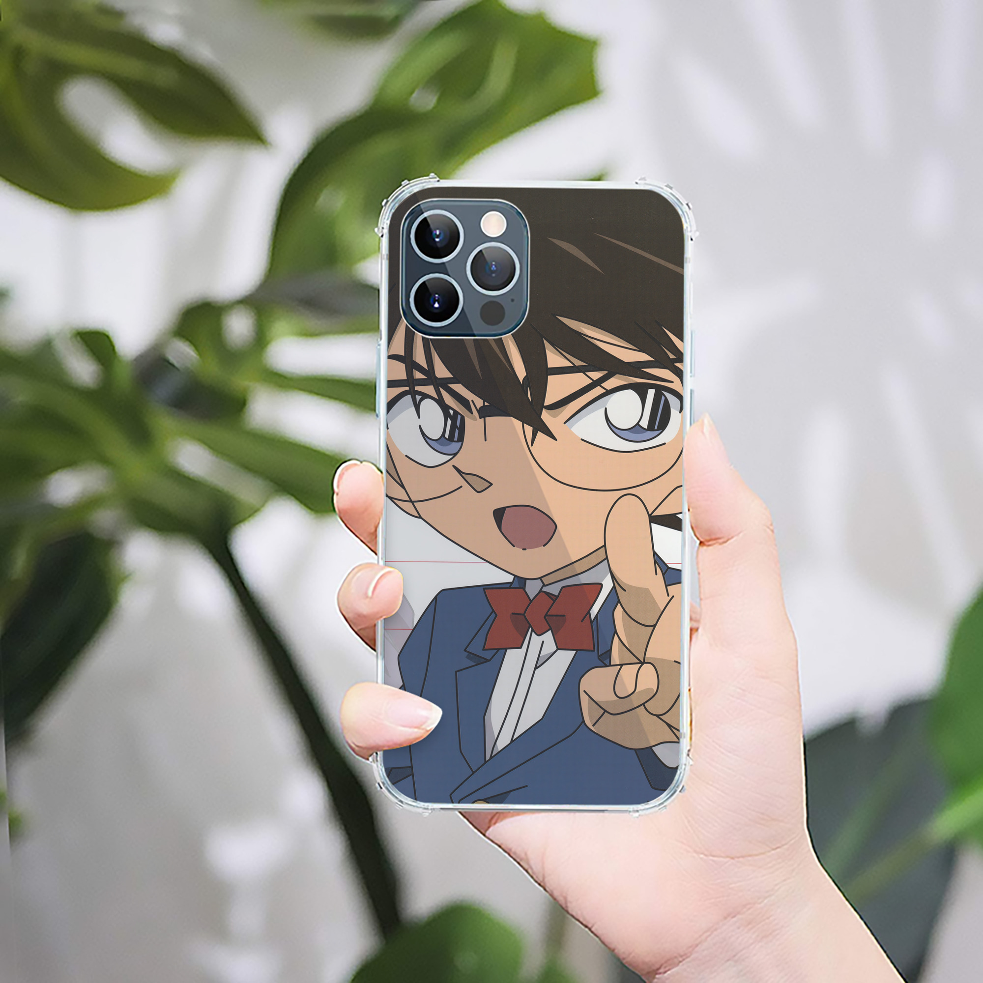 （画像用） 名探偵コナン Detective Conan 【iPhone 12シリーズ対応】透明スマホケース（クリアソフトケース）